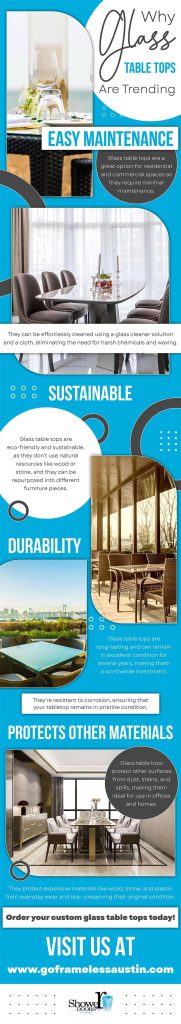 Why glass table tops are trending
